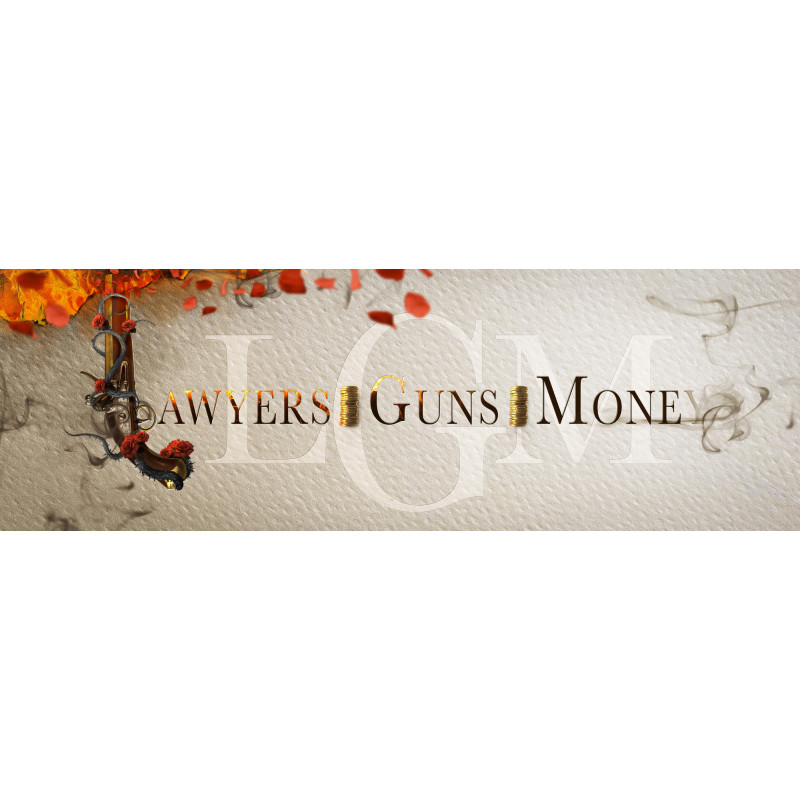 Lawyers, Guns & Money logo