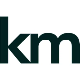 K M logo