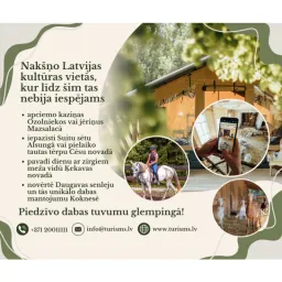 Kultūras tūrisma naktsmājas Latvijā logo