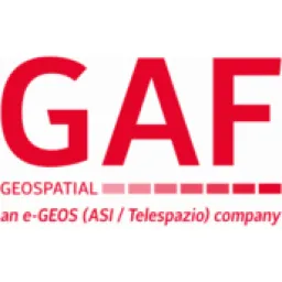 GAF Geospatial logo