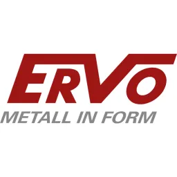 ERVO, Metall in Form logo